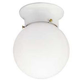 Westinghouse 66607 Ceiling Light Fixture, White Shade, 1-Lamp, White Fixture, 60 W